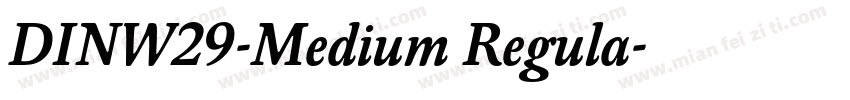 DINW29-Medium Regula字体转换